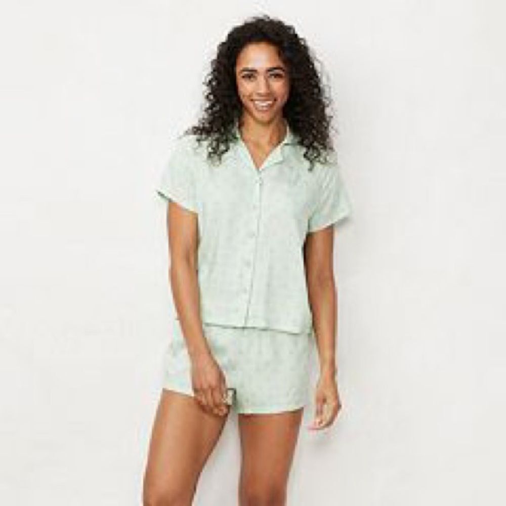 Womenssleep Button Downshirt
